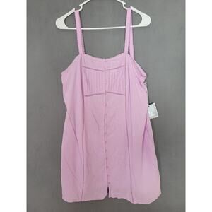 Women's Embroidered Slip Sleep Dress Lavender - Roller Rabbit Medium